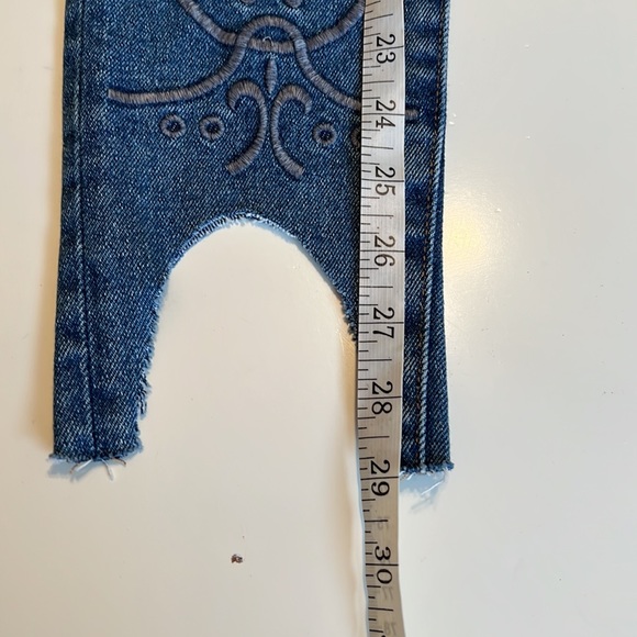NWT AG HALE Piper High Waist Skinny Cut Hem Embroidered Jean Size 27 - Picture 10 of 13